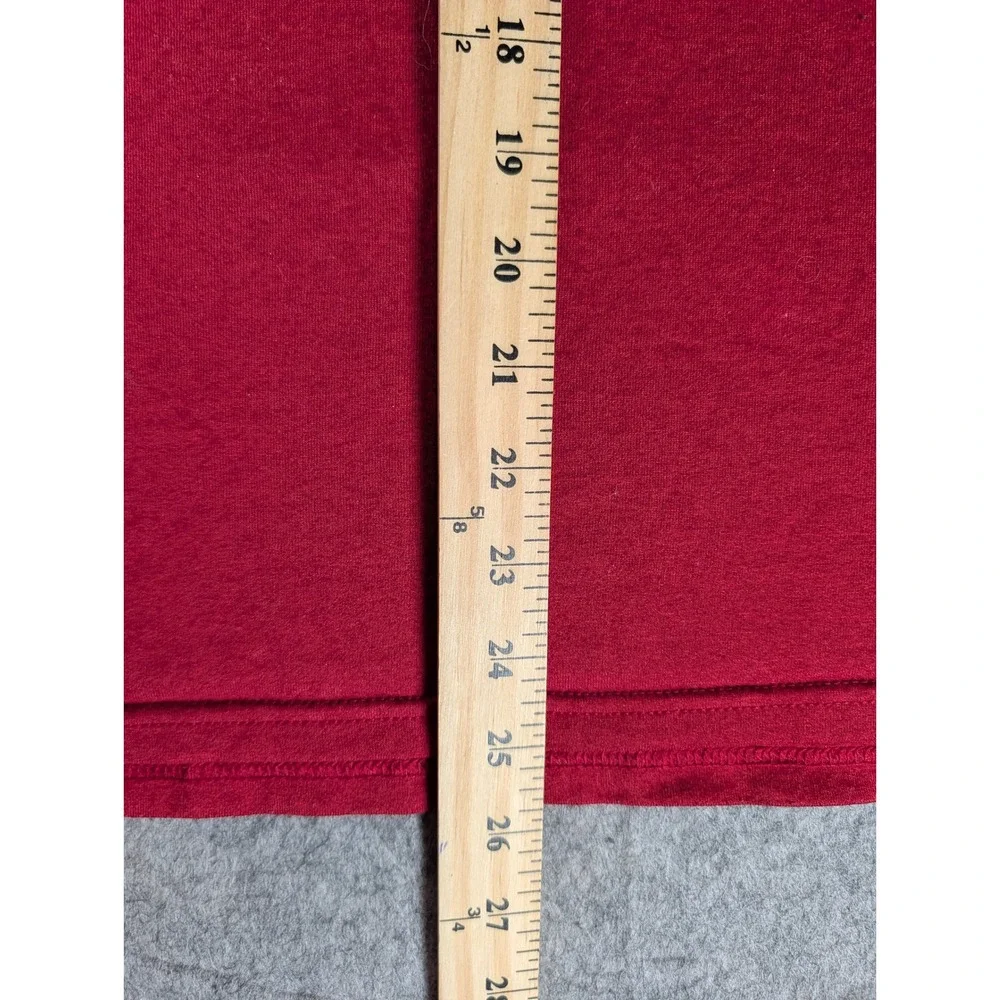 The North Face Mens FlashDry Short Sleeve Performance Tee Red Heathered Logo